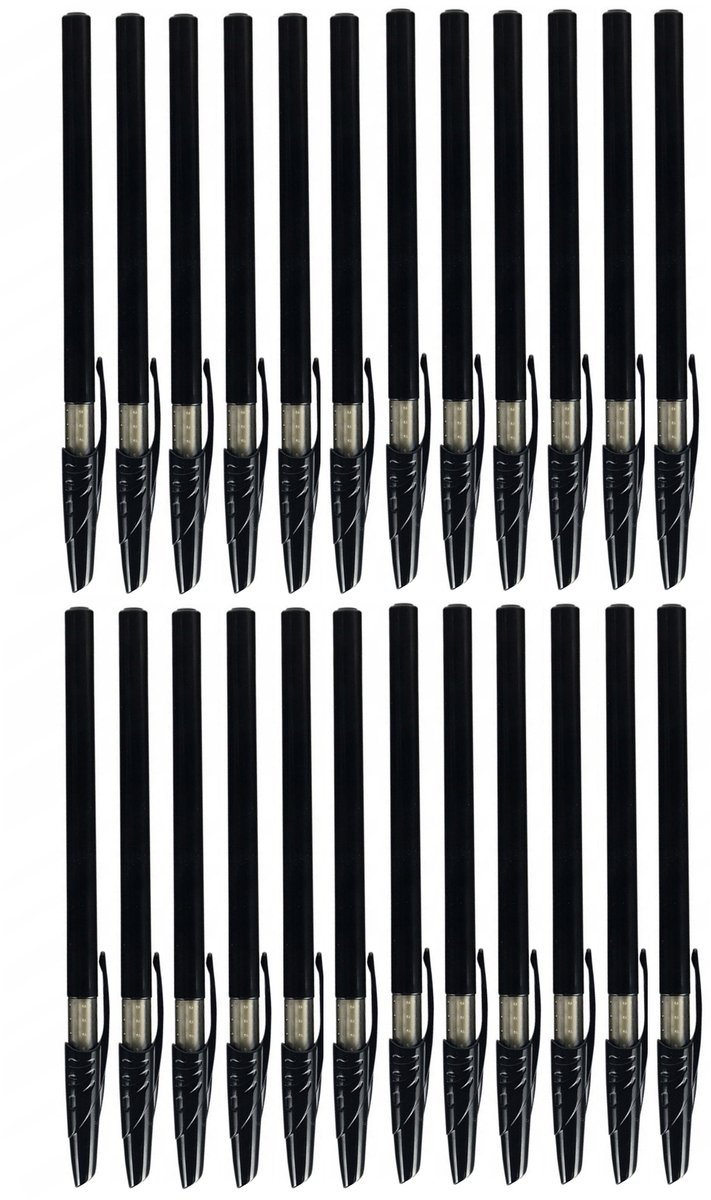 Grand Zwarte Pennen met Dop, 0.7mm, 24 Stuks