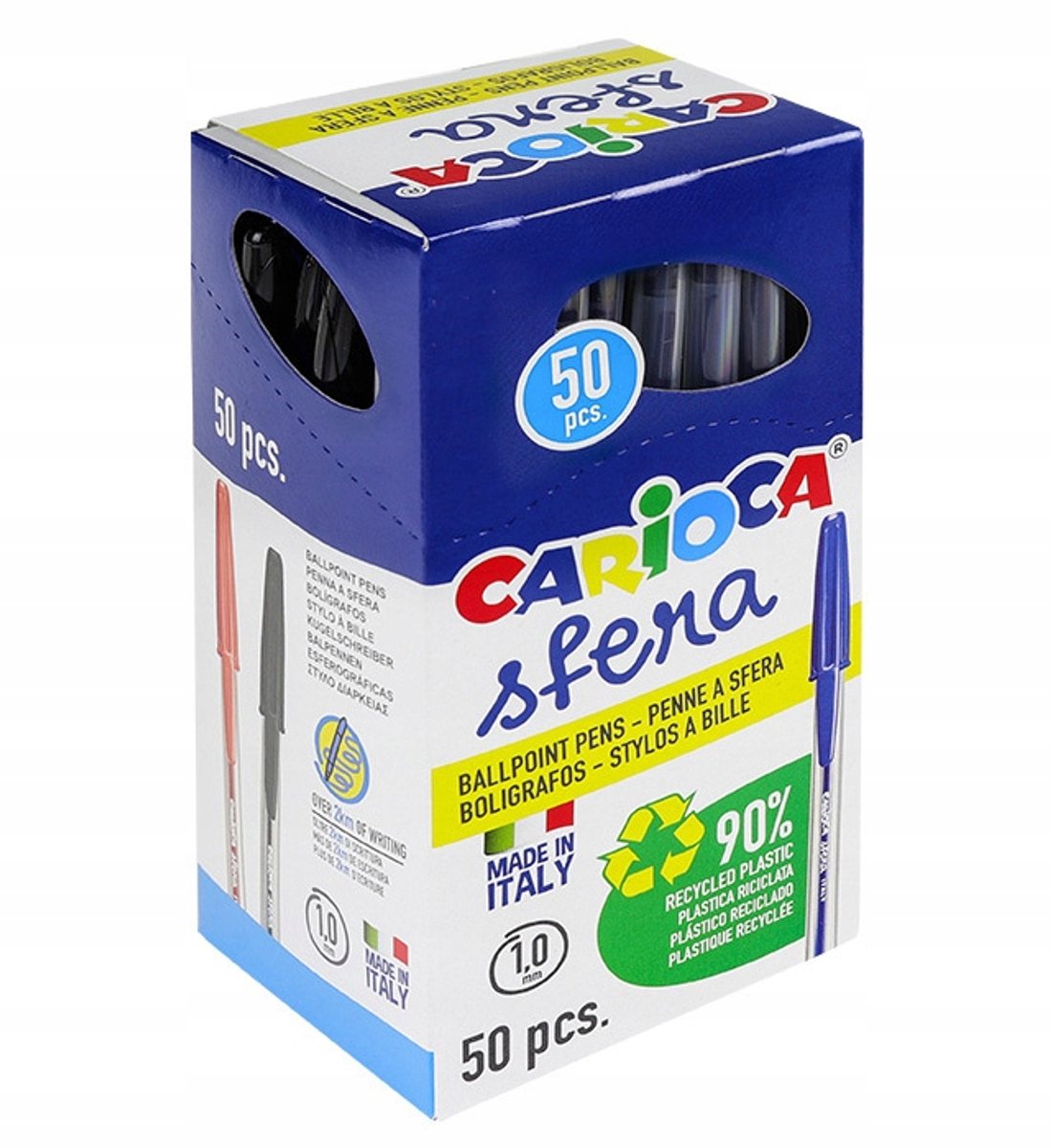 Carioca Sfera zwarte pennen (50 stuks) - 1mm lijn