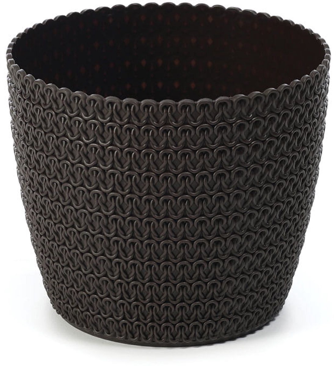 Magnolia Jersey Pot Mokka 22 cm - Stijlvolle Kunststof Bloempot