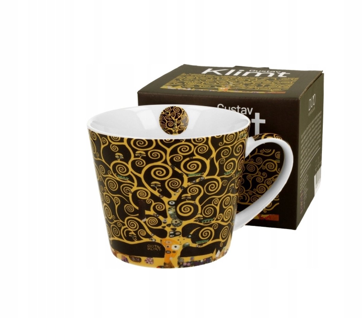 Klimt 'Levensboom' Mok - Grote Porseleinen Mok 580ml - Cadeau