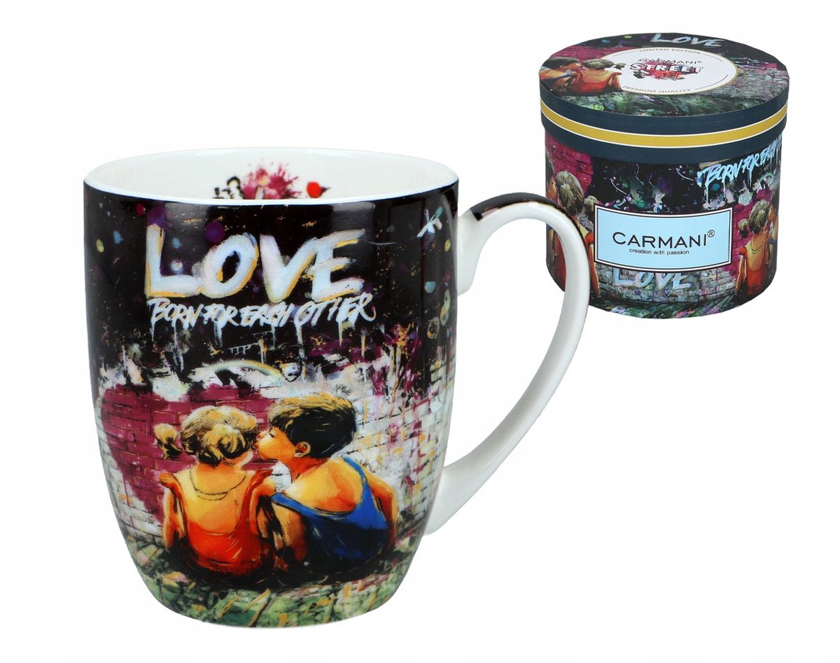 Camio Mok - Graffiti Stijl (CARMANI) in Cadeauverpakking