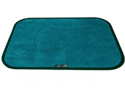 Aladino Il Tappeto Magico – Antislip Deurmat 43 x 60 cm – Groen – Ultra-absorberend Microvezel – Wasbaar – 3 mm – Made in Italy