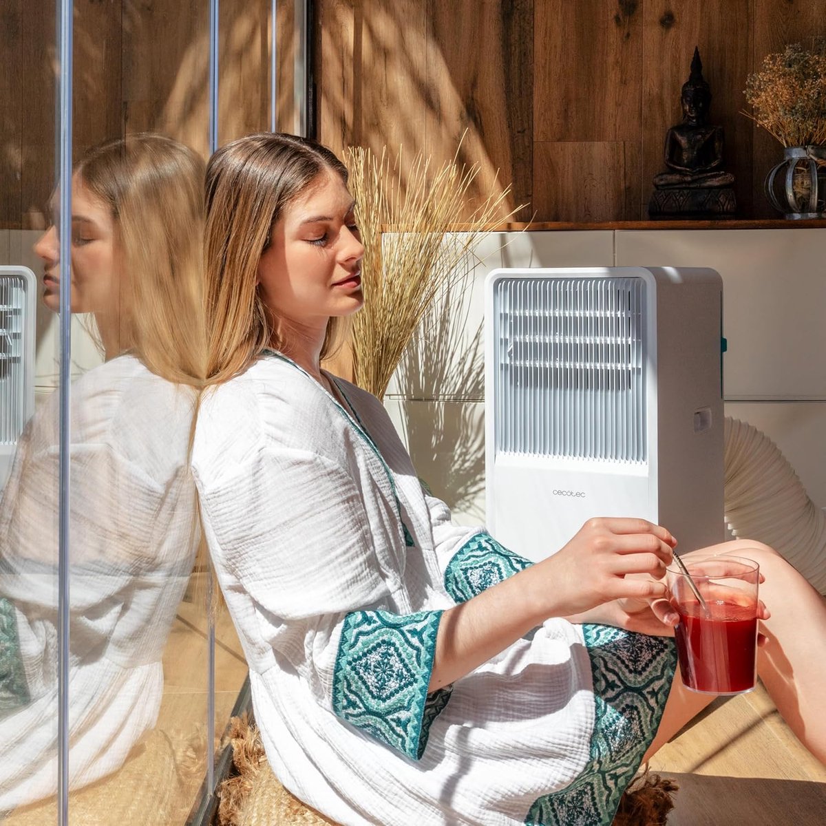 Draagbare airconditioner 7000 BTU met Afstandsbediening en - afbeelding 2