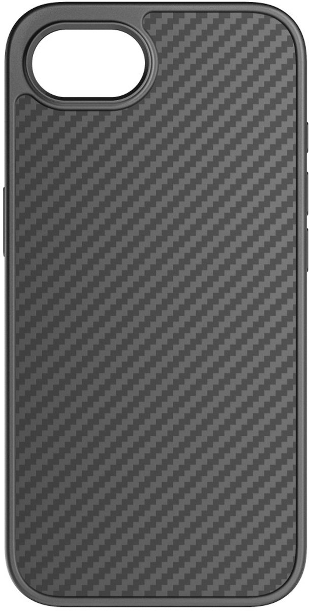 Black Rock Cover Robust Carbon für Apple iPhone 16e, Schwarz Cover Apple iPhone 16e Zwart