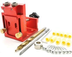 Pocket Hole Schroef Jig en Boor Gids voor Houtbewerking - Multifunctioneel en Eenvoudig te Gebruik