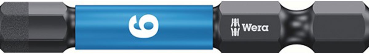 Wera 5x bit 840/4 IMP DC 6 mm lengte 50 mm 1/4" E6.3 Slagmoe...