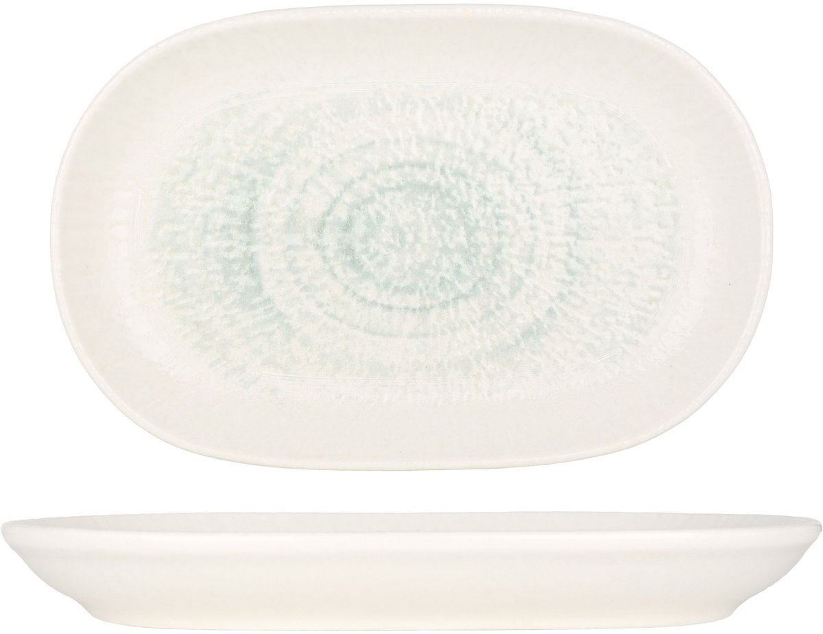 ID Fine Serveerschaal - Glacier - Porselein - 23 cm - set van 2