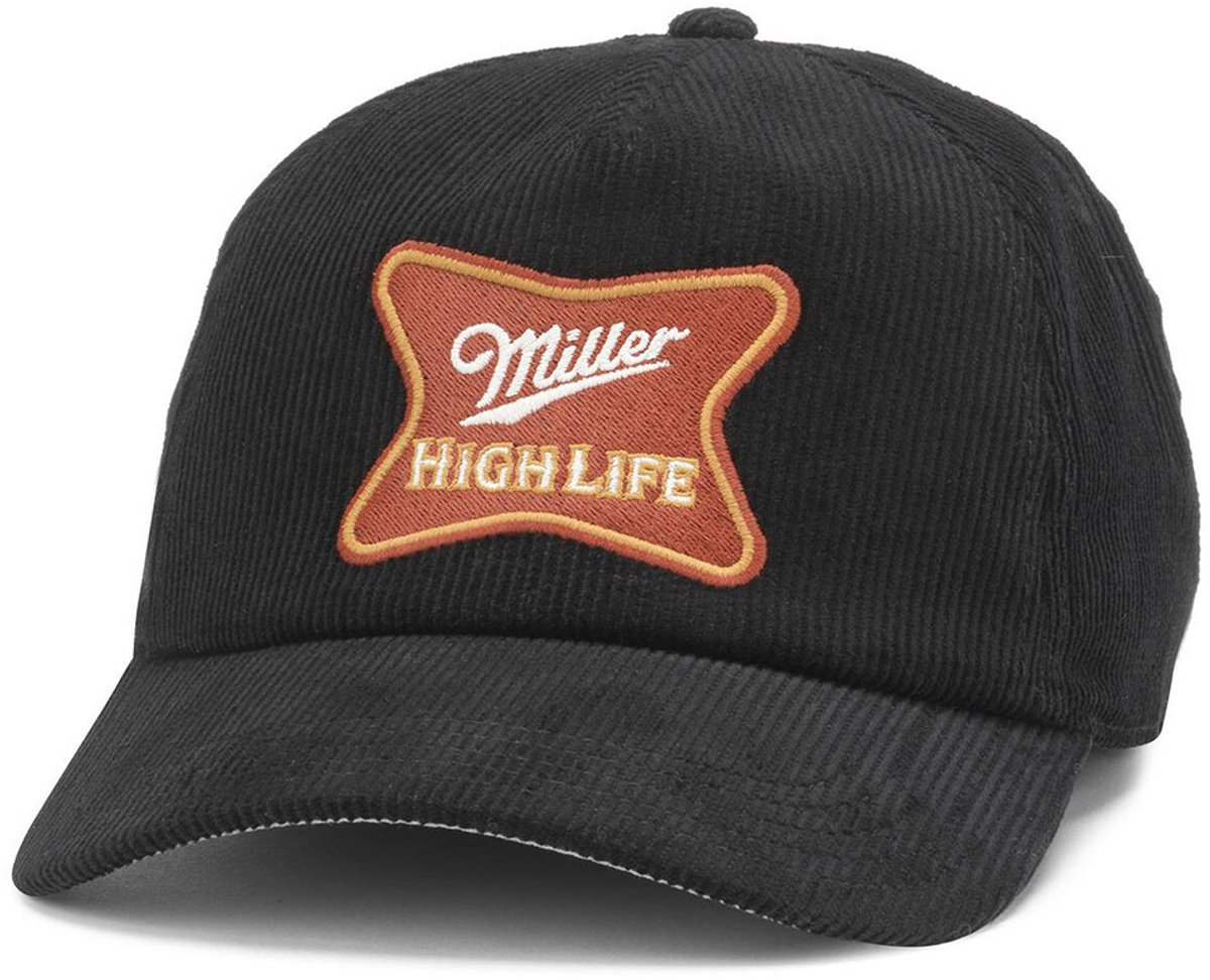American Needle Roscoe Cord Miller High Life Pet Wit Man
