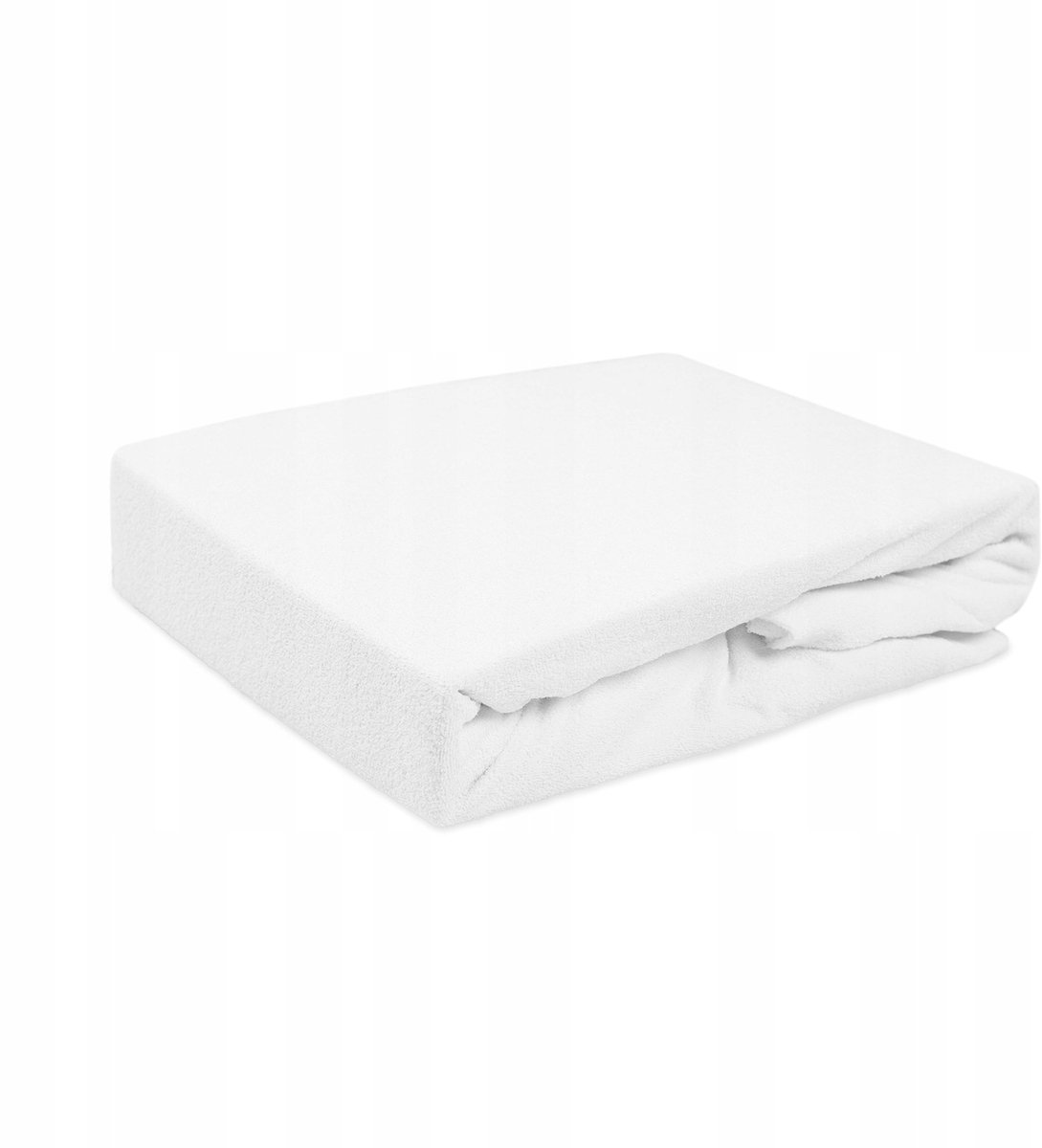 Badstof hoeslaken met elastiek 80x160 cm wit