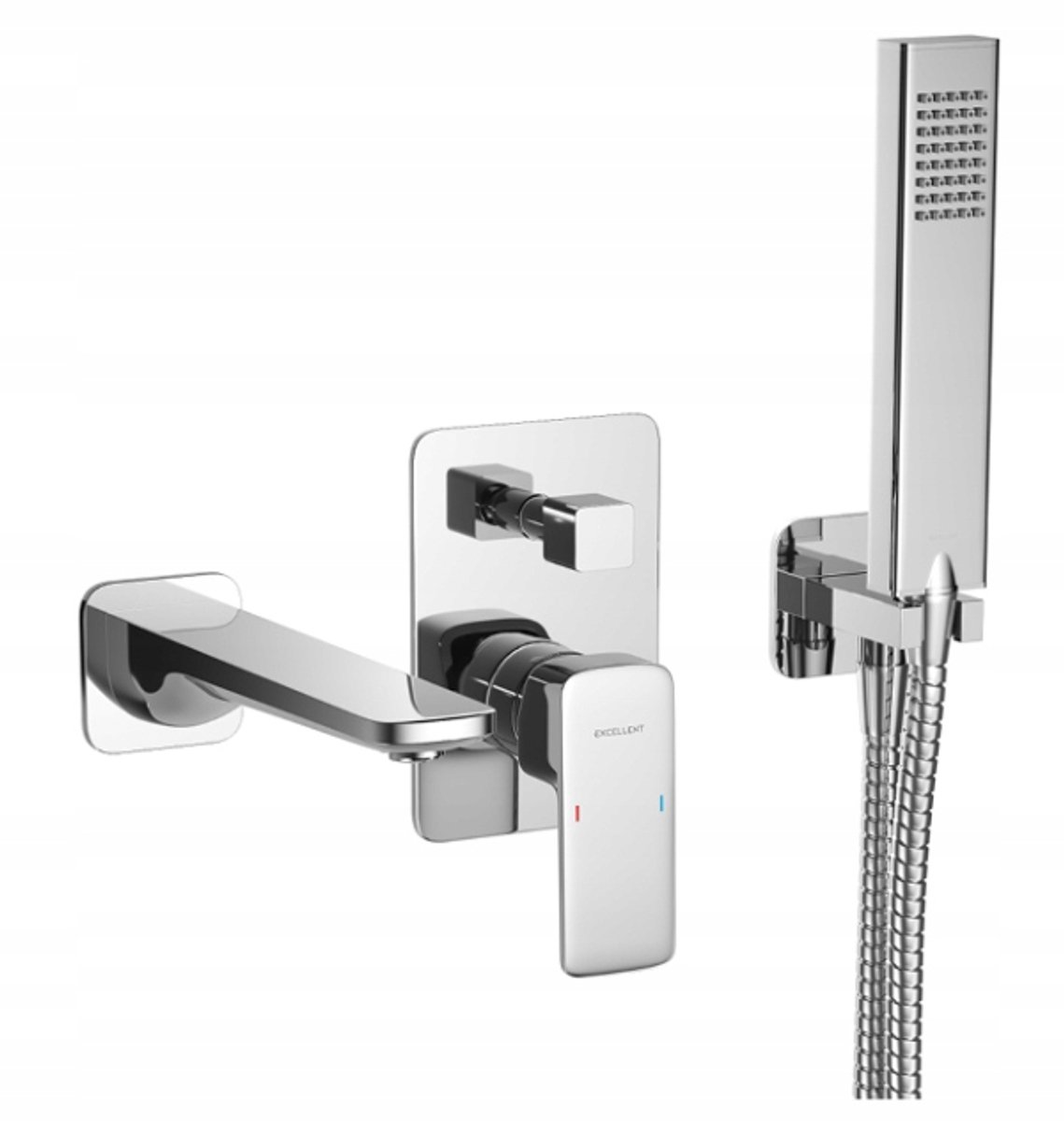 Keria Inbouw Douche-Badset Chroom 2 Functies AREX.SET.2025CR