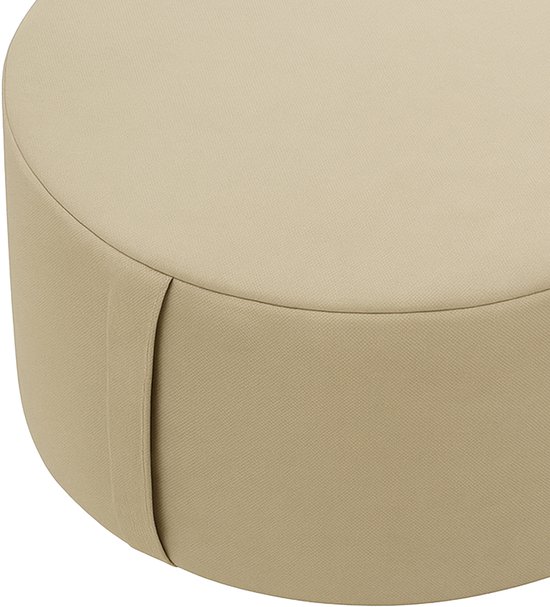 Meditatiekussen - 13 x 33 cm - katoen - beige van Relaxdays — afbeelding 5