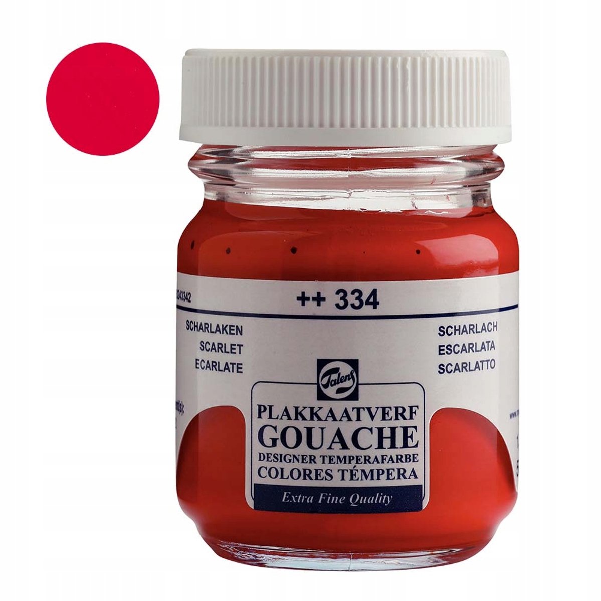 Talens Gouache Verf 334 Scarlet Rood 50 ml