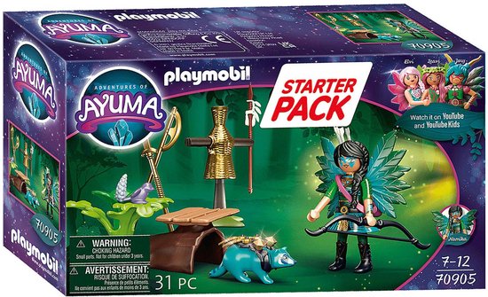 PLAYMOBIL  Starter Pack Knight Fairy avec raton laveur - 70905