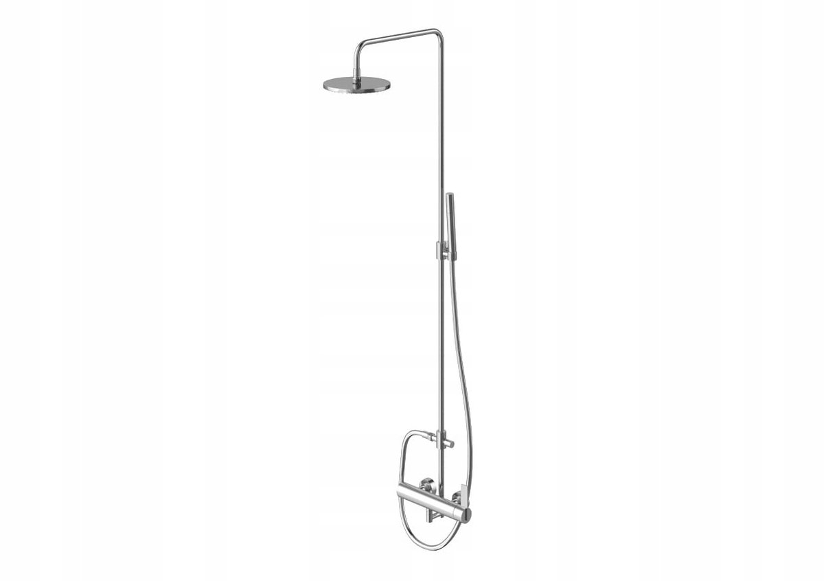 Kohlman DEXAME QW276D Douchekraan - Chroom, Onderbouw, Keramische Kop