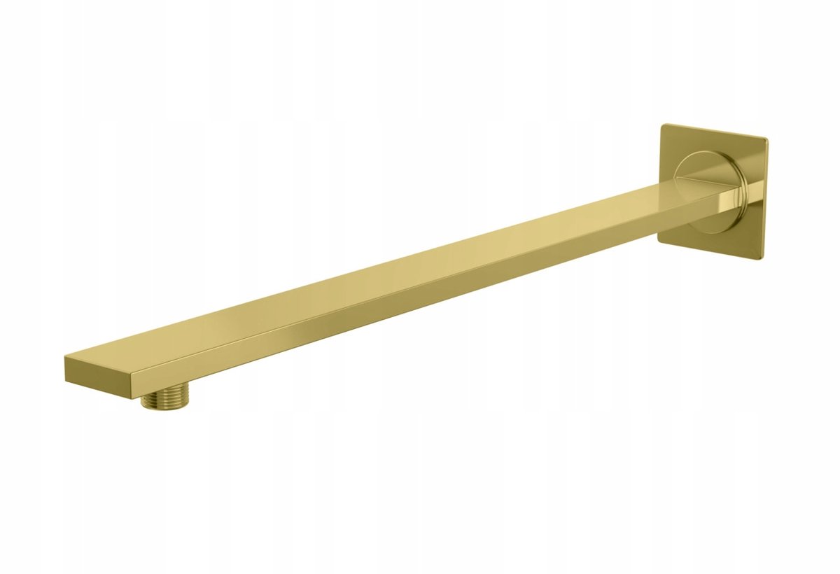 Kwadraat Douchearm Regen Douche 38cm Goud Glans - Kohlman Experience Gold