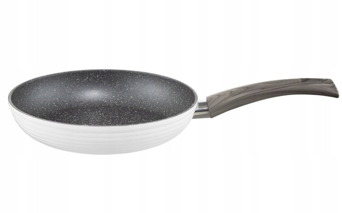 Ambition Wavy Koekenpan 24 cm - Antiaanbaklaag, Geschikt voor Alle Fornuizen