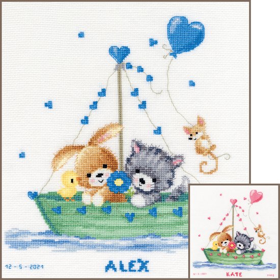 Vervaco - Telpakket kit - Geboorte - Ons grootste avontuur - PN-0189880 - Borduren - Borduurpakket - Borduurpakket geboorte - Borduurpakket volwassenen