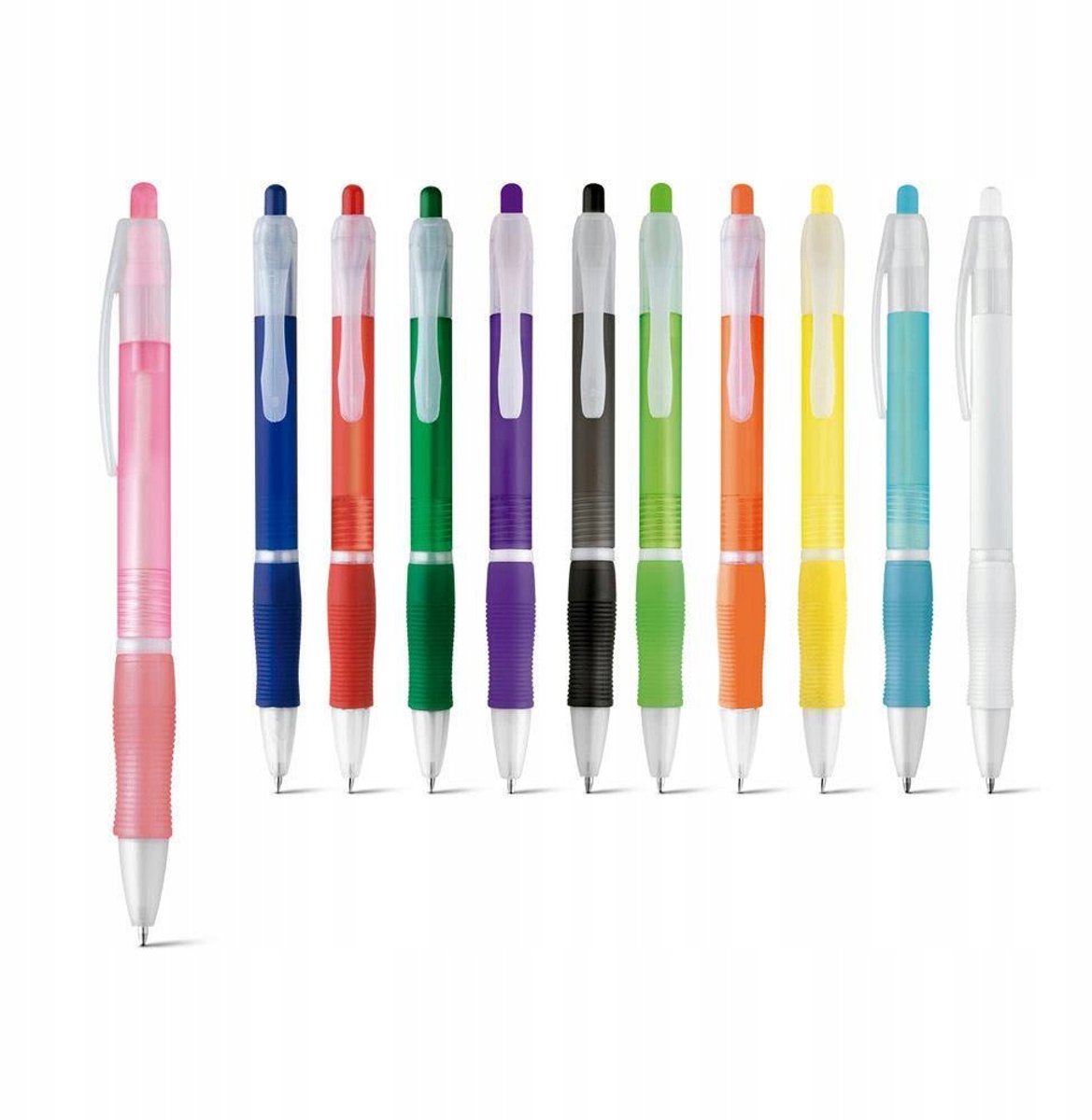 SLIM BK Antislip Pen - Gele Kleur, Zwart Inkt