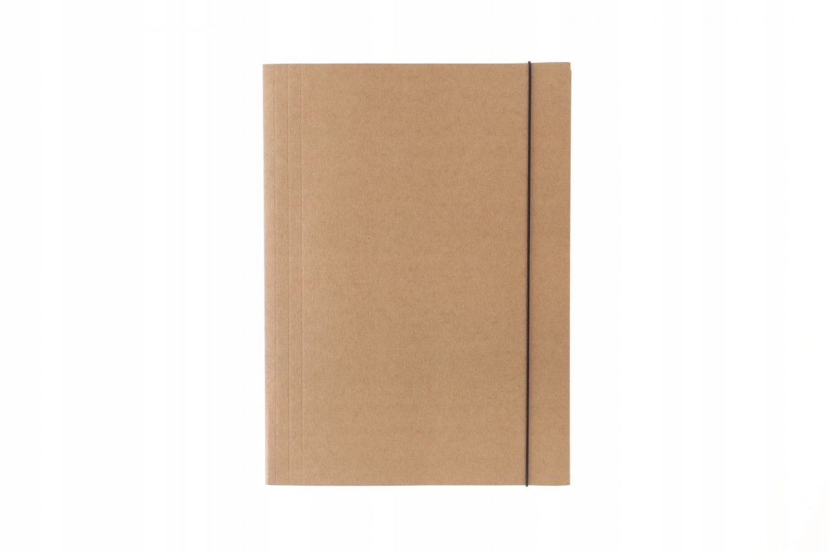 ECO Kartonnen Map met Elastiek A4+ Bruin 300g Barbara