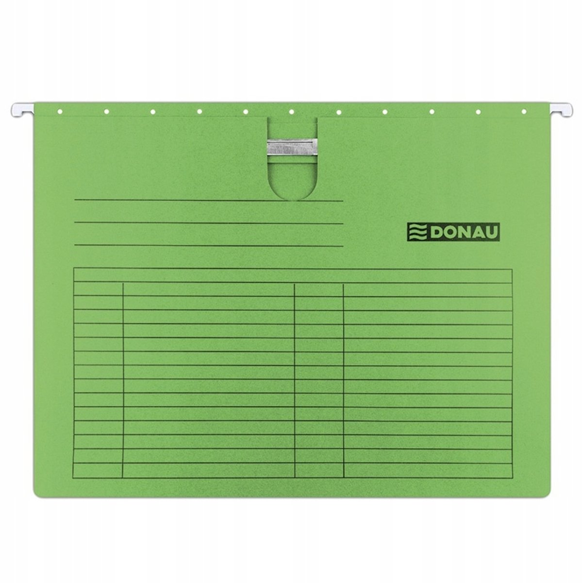 DONAU A4 hangmap, 230gsm, groen, met tabbladen en indexkaarten