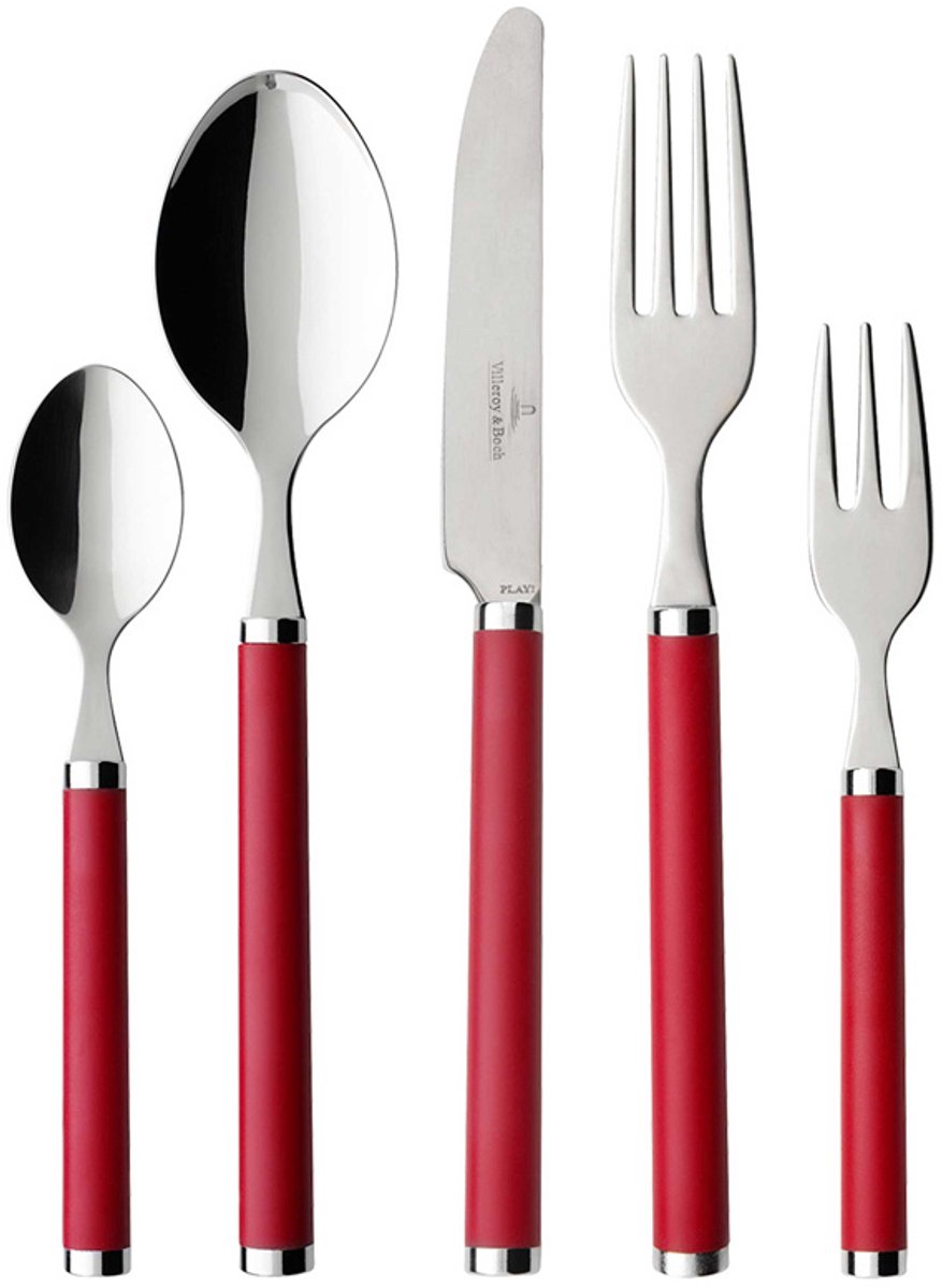 Villeroy & Boch Bestekset Play! Red Roses 30-delig