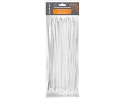 TECMAXX kabelbinders Wit 7,6x300mm - 50 stuks
