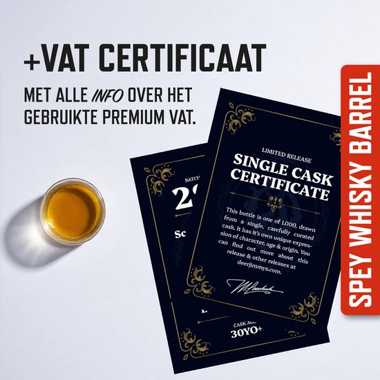 Deer Jimmy's DIY Barrel Chips - The Macallan Whisky Limited Edition - Faites mûrir votre eigen boisson avec des copeaux de bois provenant d'un tonneau de whisky usagé