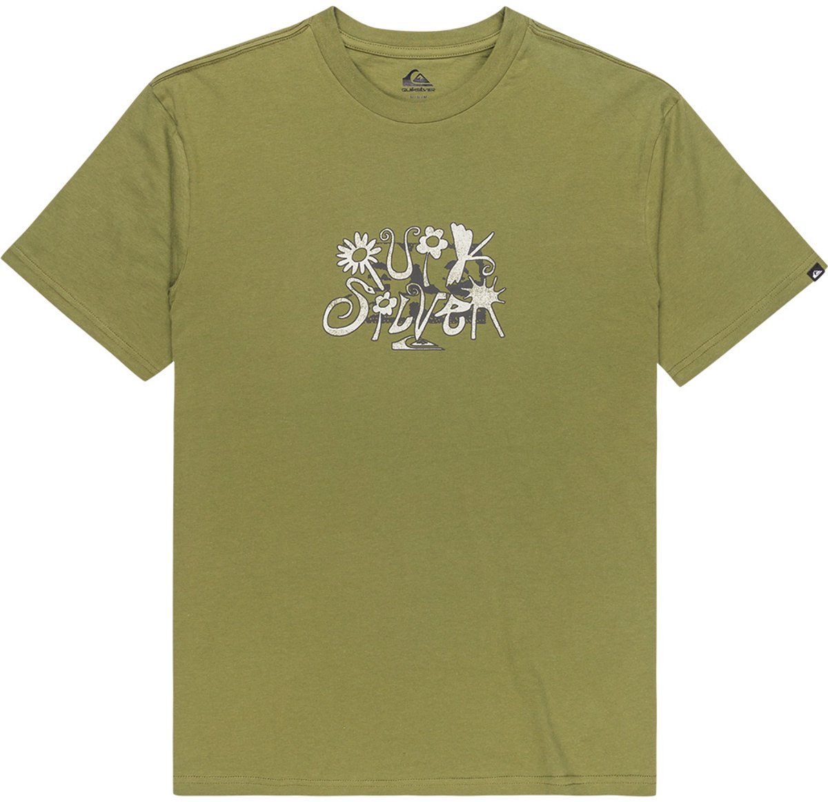 Quiksilver Evo Natural Smash T-shirt Met Korte Mouwen M Man Groen