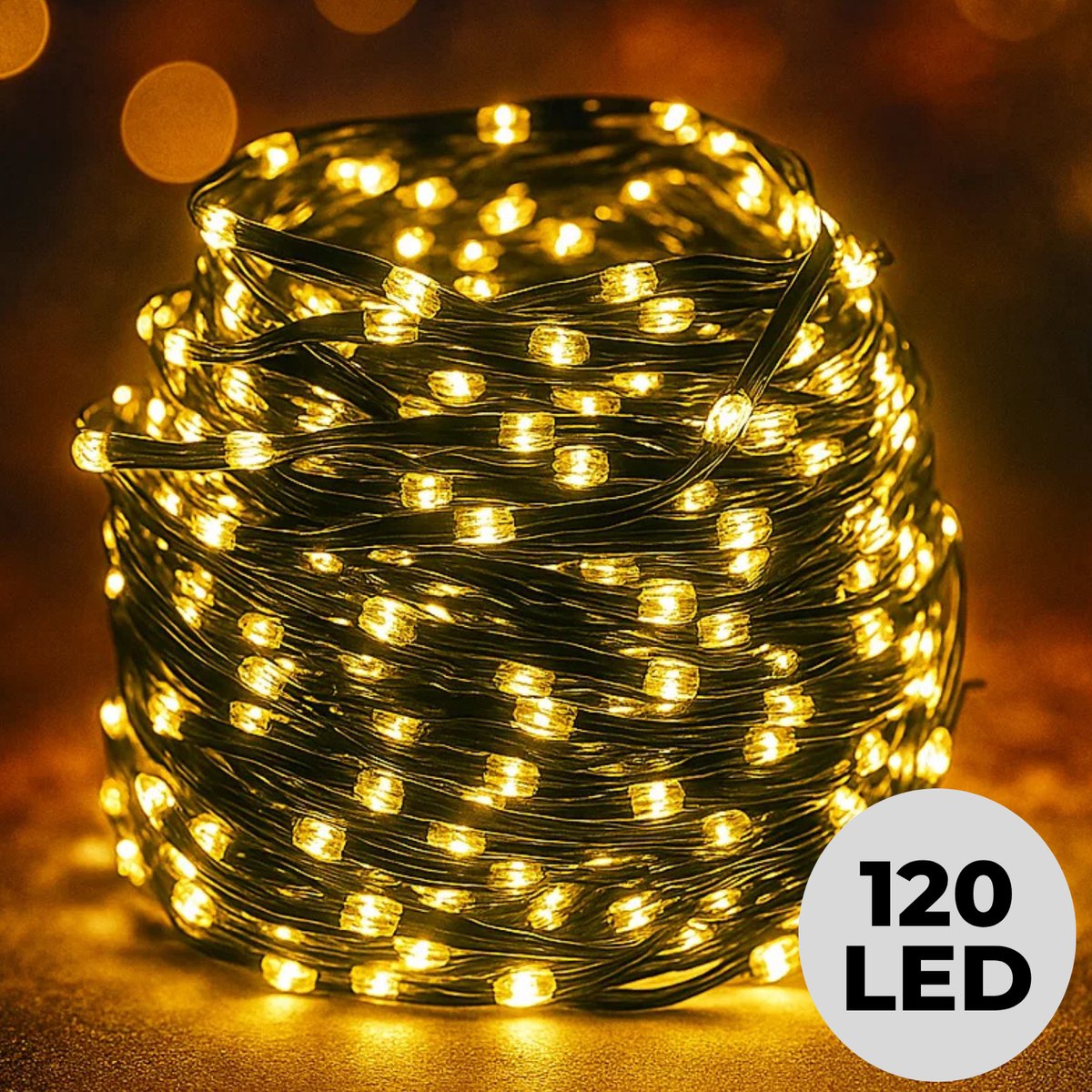 Lomera Kerstboomverlichting - Kerstverlichting - Kerstlampjes - Extra Warm Wit - 120 LED Lampjes - 9 Meter Lichtsnoer - Flexibel Snoer - Soft Wire Verlichting - Binnen en Buiten - 8 Lichtfuncties - Ip44 - Kerstboom Verlichting