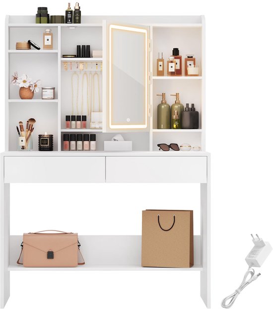 reukmuuc Make-uptafel met schuifspiegel, make