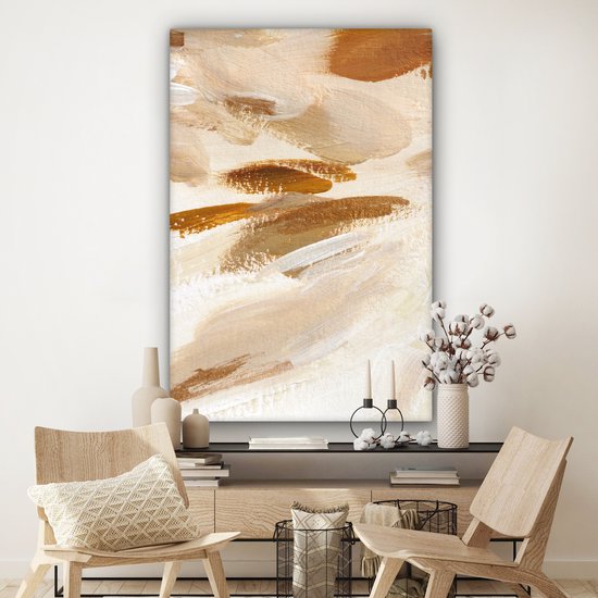 Peinture - Peinture - Beige - 90x140 cm - Décoration murale