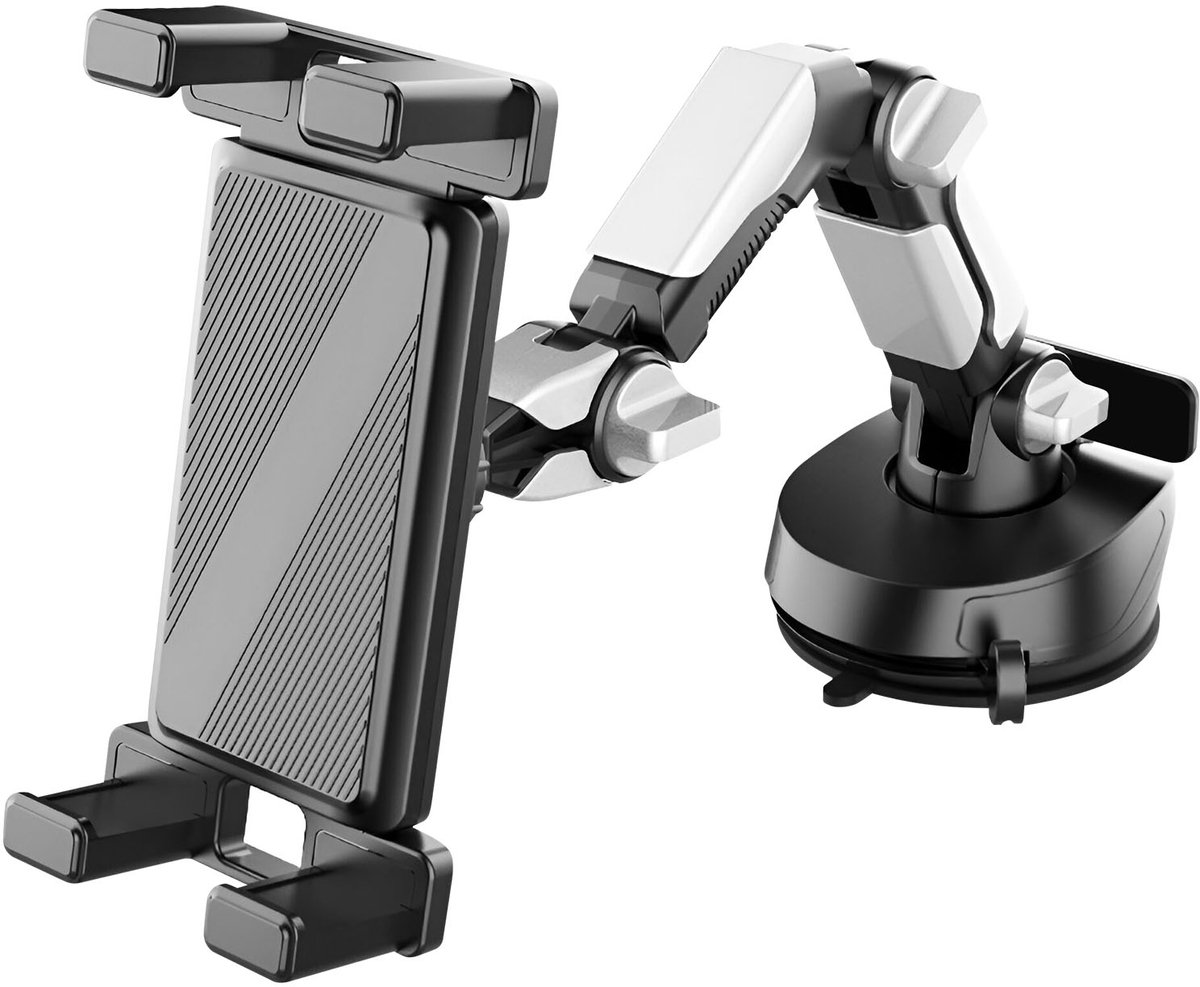 Avizar Universele Autohouder met Zuignap, Verstelbare Arm en 360° Rotatie, Zwart