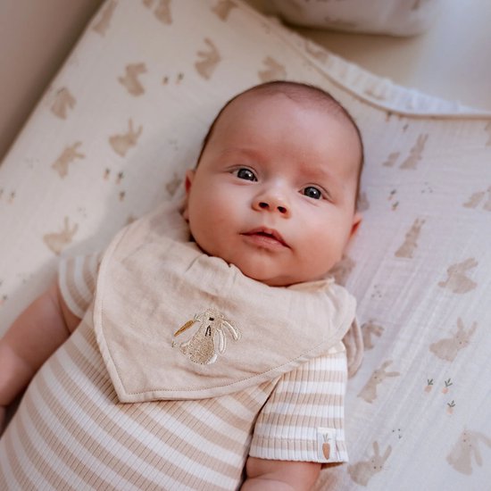 Aankleedkussenhoes - Wit - Newborn Naturals - Baby Bunny — afbeelding 4