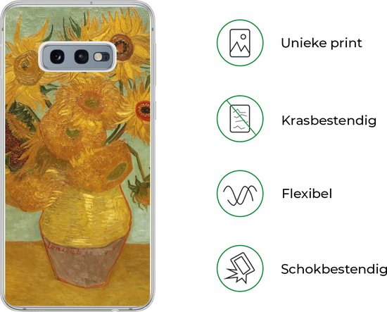 Coque Samsung Galaxy S10e - Tournesols - Vincent van Gogh - Coque de téléphone en Siliconen