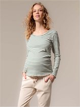 Prénatal zwangerschapsshirt - Zwangerschapskleding - Leaf Green - Maat XL