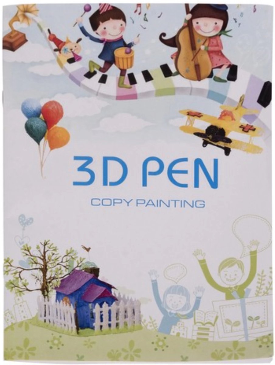 3D-pen sjabloon, 3D-printerpen, tekenboek met transparante pvc-plaat