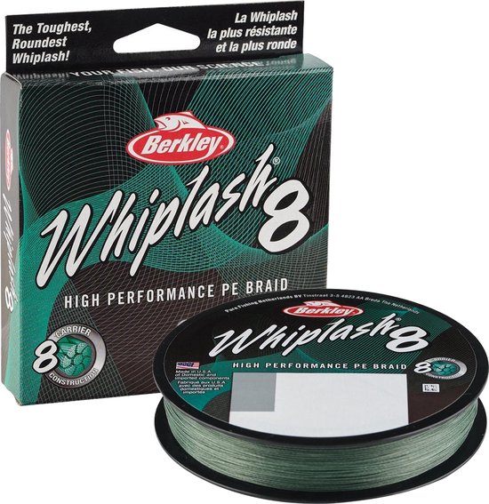 Berkley - Ligne tressée Whiplash 8 Vert - 300m - Berkley