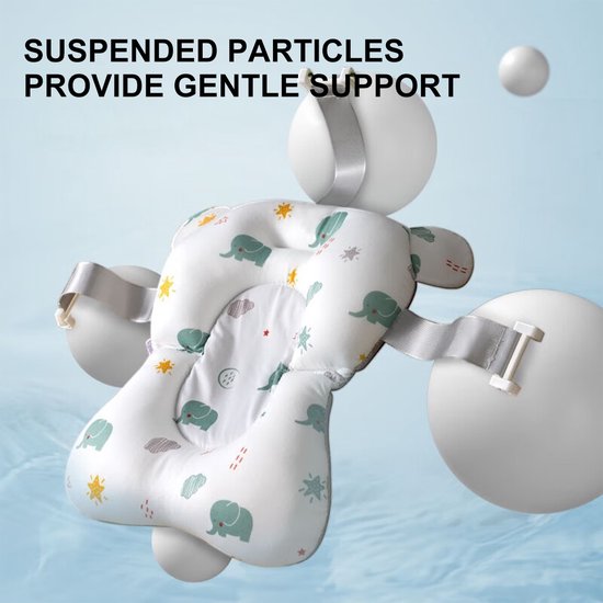 Baby badkussen - Baby badzitje - Bad kussen - Baby bad accessoires - Baby Badmatras - Veiligheid baby kussen voor bad - vriligheidskussen voor in bad - Zachte babykussen van Merkloos — afbeelding 5