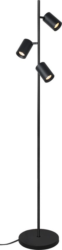 Artdelight - Vloerlamp Megano 3 lichts H 160 cm zwart