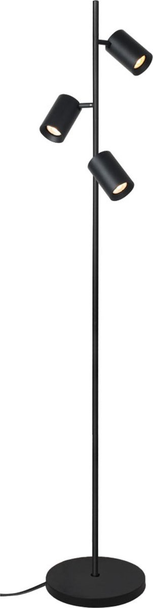 Artdelight Vloerlamp Megano 3 Lichts H 160cm Zwart