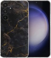 iMoshion Hoesje Geschikt voor Samsung Galaxy S24 Plus Hoesje Siliconen - iMoshion Design hoesje - Meerkleurig / Black Marble