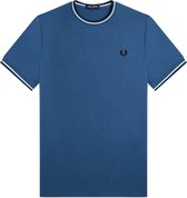 SINGLES DAY! Fred Perry - T-shirt Blauw 963 - Heren - Maat M - Modern-fit