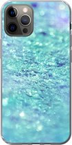 Geschikt voor iPhone 12 Pro hoesje - Blauw - Licht - Abstract - Siliconen Telefoonhoesje