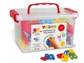 PRIMO - Schoolbox met 8 kleuren klei Alfabet
