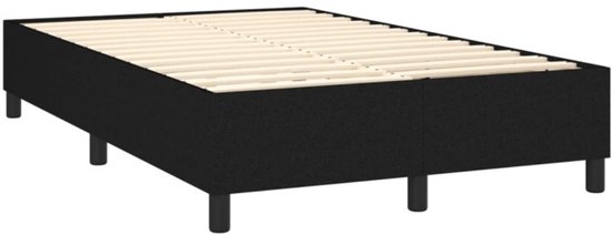 vidaXL-Boxspring-avec-matelas-tissu-noir-120x200-cm