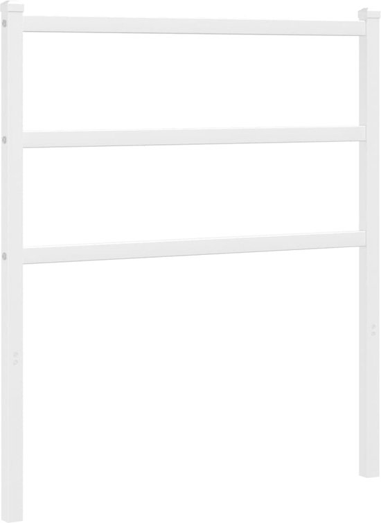 vidaXL - Tête de lit - 75 - cm - métal - blanc