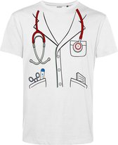 T-shirt kind Dokter | Carnavalskleding kinderen | Carnaval Kostuum | Foute Party | Wit | maat 140