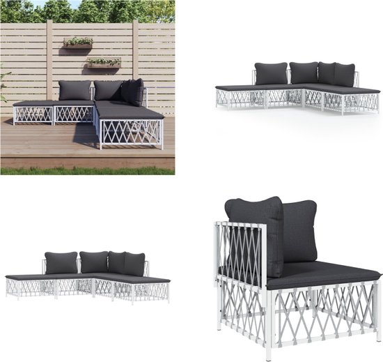 Jaxenor 4-zits loungemeubels voor buiten, met salontafel