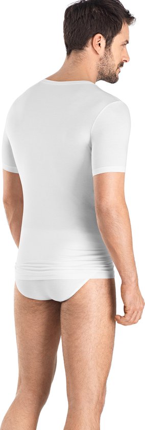 Hanro Cotton Superior T-shirt V-hals - Blanc - 073089-0101 - M