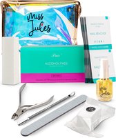 Mlle Jules® complète Polygel Kit - Effacer, Nu Pink, Pink Natural - combinaison parfaite Gellak et Acryl - Convient pour lampe UV